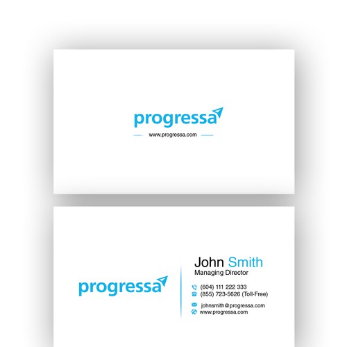 Business cards for Canadian financial institution Réalisé par Impress.