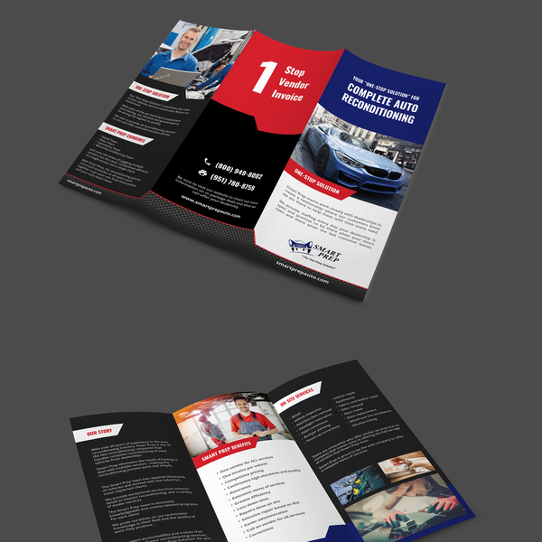Design by wafer.studio titled "Brochure for Auto-Care Service Provider"