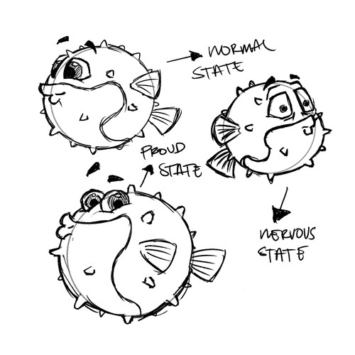 Diseño de The Farting Fish de Sticky Kraken