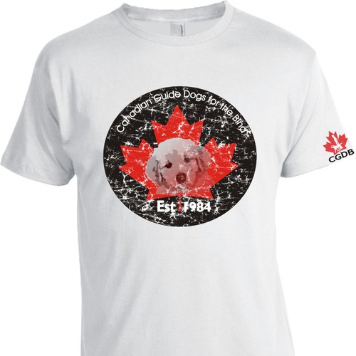 t-shirt design for Canadian Guide Dogs for the Blind Diseño de Stubmalefto