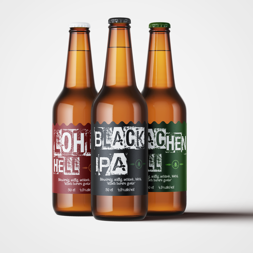 Microbrauerei: Bierflasche sucht Etikettendesign Design by halesen