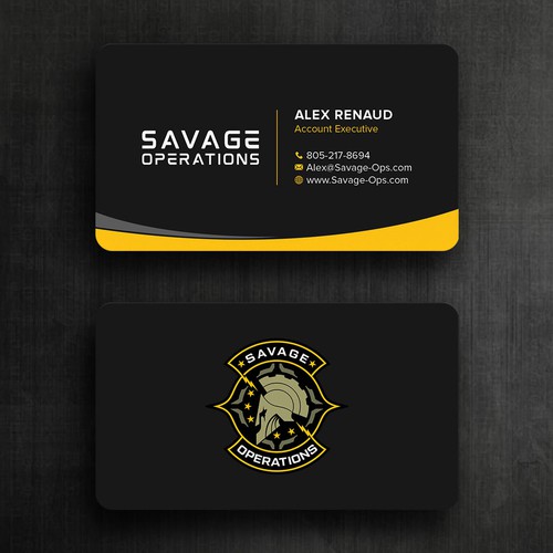 Business Card & Letterhead for Armed Security Agency Design by Felix SH