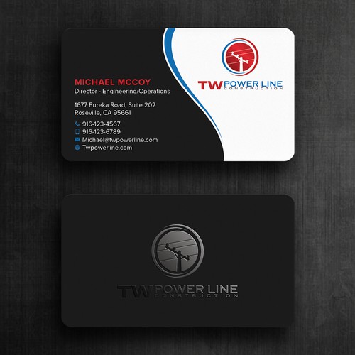 Business Card for a high voltage company Design by Felix SH