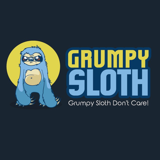 Grumpy Sloth Needs a Cartoony New Logo | Logo design contest