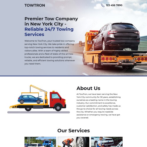 Tow Truck Company NYC Design by Ananya Roy