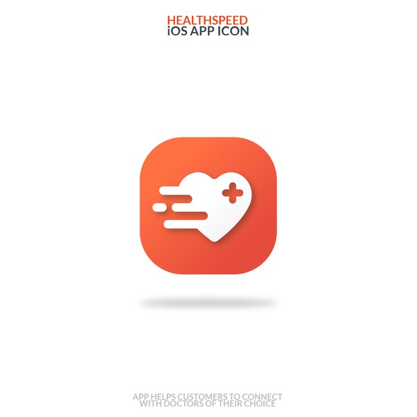 An App icon Designed For HealthSpeed App