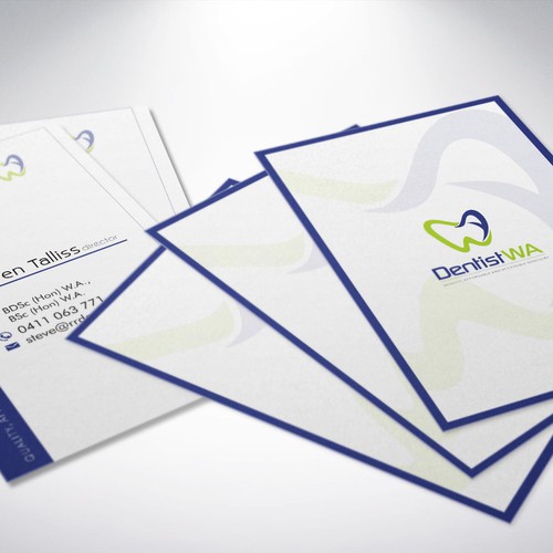 create professional cards for our dental business Design by grintdeveraux