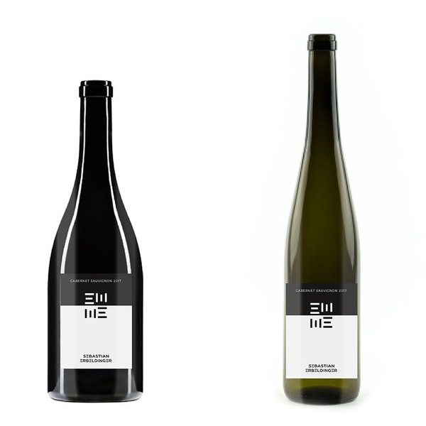 Design by Designvorsprung titled "Weinlabel Weinetiketten"