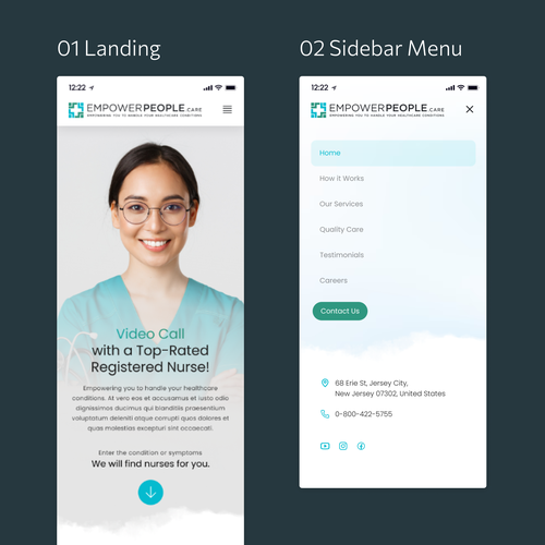 Landing page design contest entry by RFNco