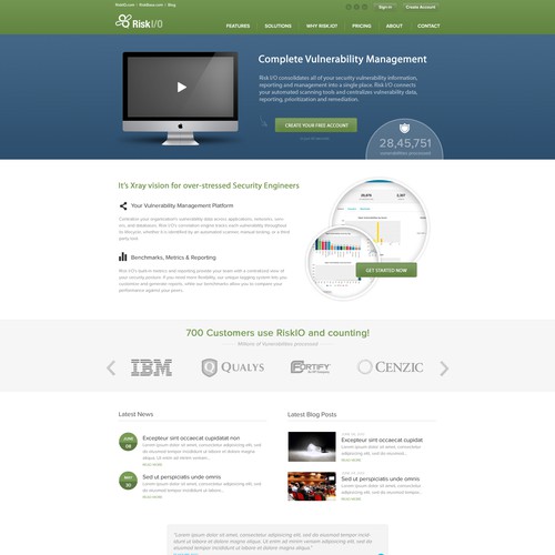 RiskIO needs a new website design Réalisé par - julien -