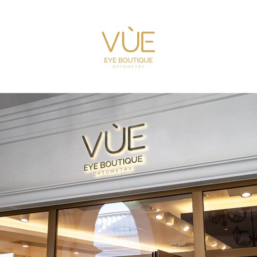 "Vùe Eye Boutique" winning Logo design by manudes