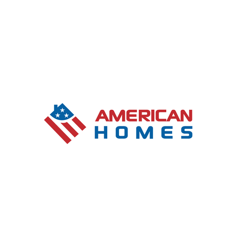 Design a powerful logo for real estate with American flag. Réalisé par ndhasborok