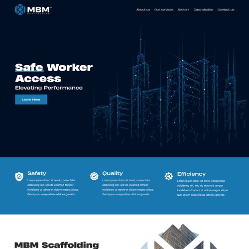 Smart, Clean, Professional - Scaffold Company Website Design by Slaviana