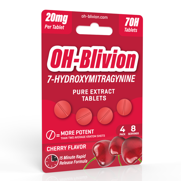 Design a Standout Smoke Shop Kratom (7OH) TABLETS Package – Eye-Catching & Trendy