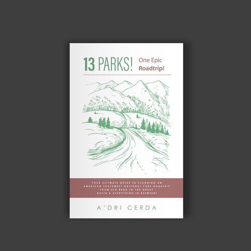 Unleash Your Inner Explorer: Design the Ultimate Cover for a National Parks Road Trip Guidebook Design by Alem Duran