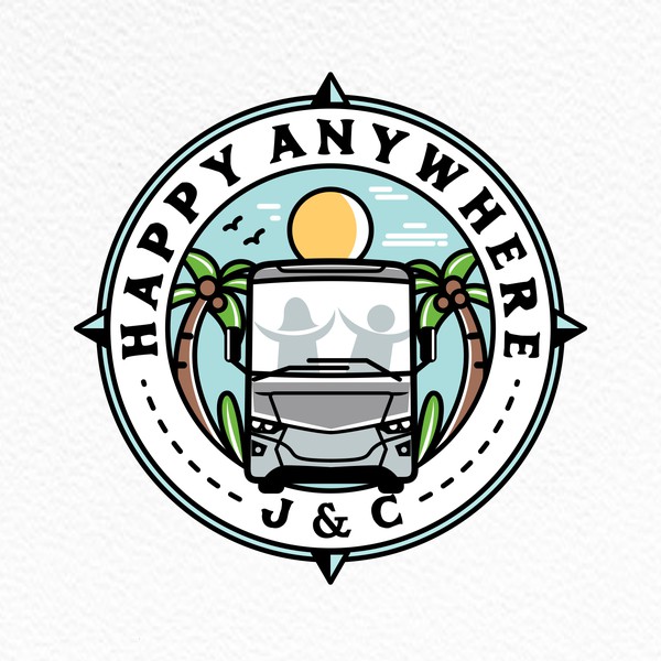 Ajajajさんによる「Happy Anywhere」のデザイン