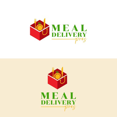 Simple Logo for Meal Delivery Pros (Quick and Easy With Colors Chosen) Design by line2code