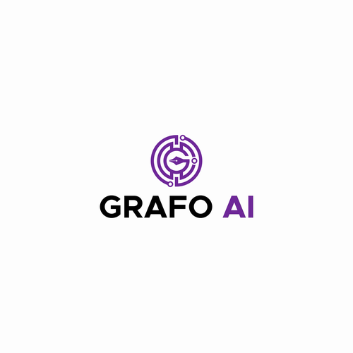 GrafoAI | Artificial Intelligence Writer Logo Design by X O X O