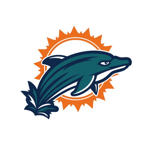 99designs community contest: Help the Miami Dolphins NFL team re-design its logo! Design réalisé par OnQue