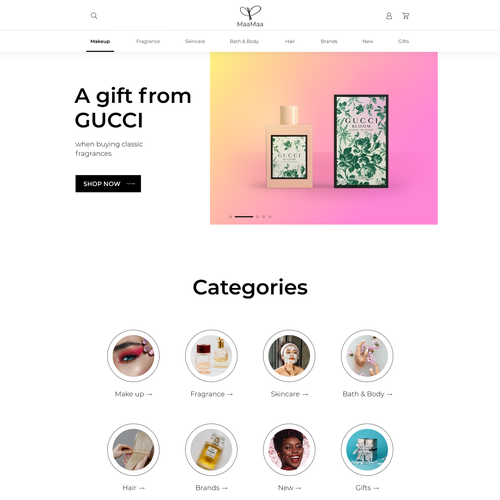 MAAAMAAA Web design contest Design by Marina0903