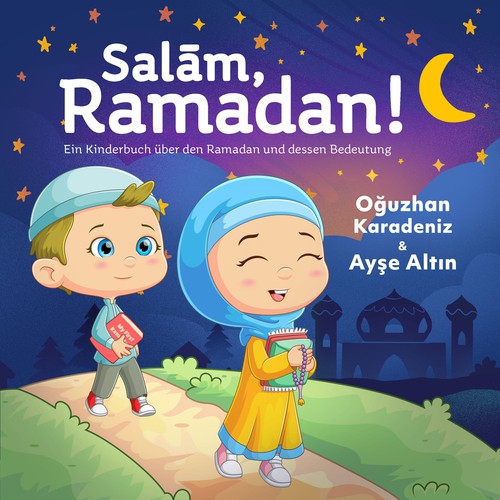 Children´s Book COVER to teach children about Ramadan in a lovely way Design by Khaidirsyafei