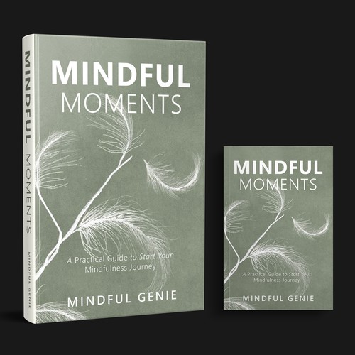 Catchy book cover design for my mindful meditation book. Design by DZINEstudio™