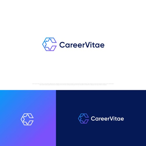 Logo for new tech platform showcasing dynamic CVs Design by Syarif Maulana