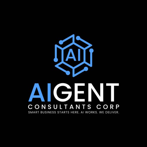 AI Agent Company: Appealing to small to medium sized businesses. Design by sriredjeki