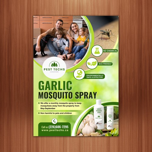 Eco friendly mosquito pest control Design by The 3colors