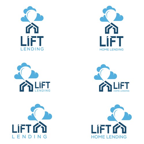 Lift Home Lending Logo Design by ArtByShahnaz™