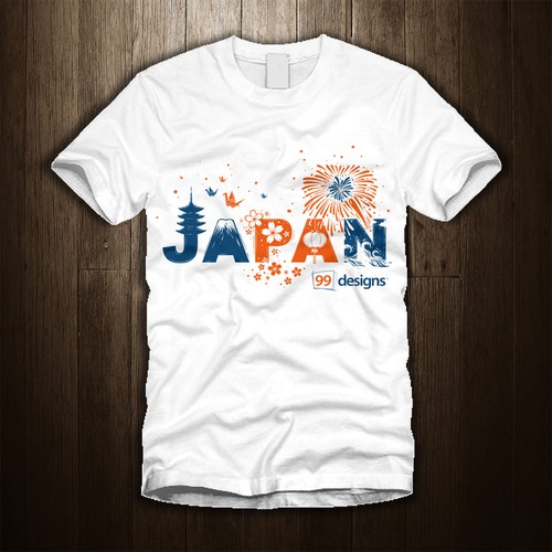 WANTED T-shirt design for 99designs JAPAN-ontwerp door Danan17