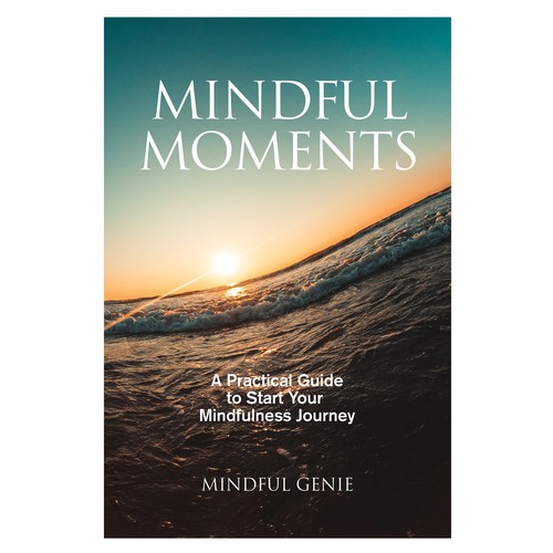 Catchy book cover design for my mindful meditation book. Design by Shivaal