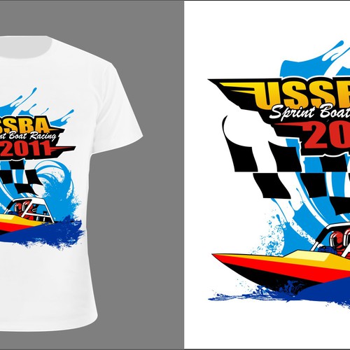 Tshirt design for Sprint Boat Racing Tshirt contest