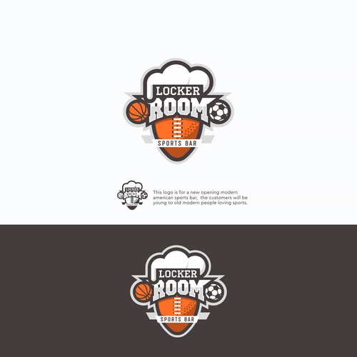 Diseño de Sports Bar Logo for a new modern American Sports Bar de azarnov