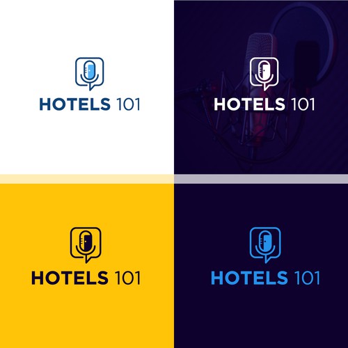 Create a logo for a podcast called - Hotels 101 - incorporate a hotel in the logo Design by Maverick_Design