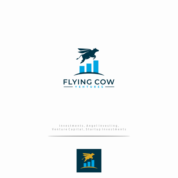 Design by dee99_studio titled "Flying Cow Ventures logo"