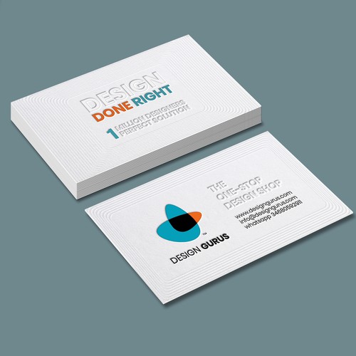 Business Card for DesignGurus.com Design by fastdesign86