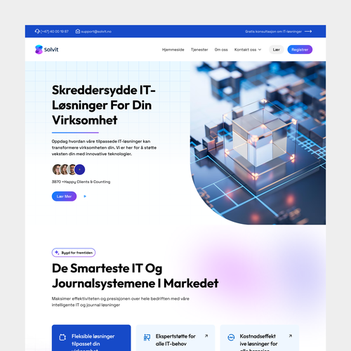Design a new wordpress theme for an IT company in Norway Design by ApiAri