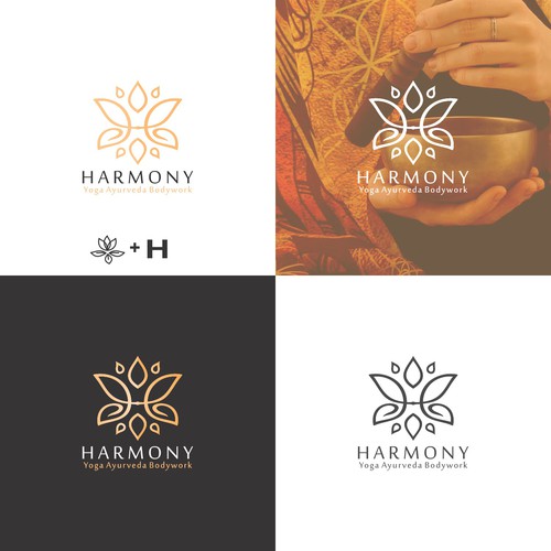 Inspiring Logo Design for a Yoga Studio called "Harmony" Design by InkSay Design