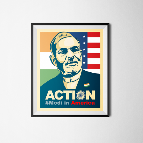 Create an iconic international political image Design by Sijin Gopinathan