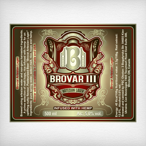 A Can of Beer infused with goodness needs a label Design by DataDesign99d