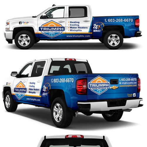 HVAC Truck Wrap Design por victims