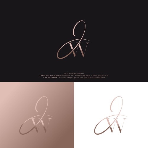 JW Script Logo Diseño de pixeldesign999