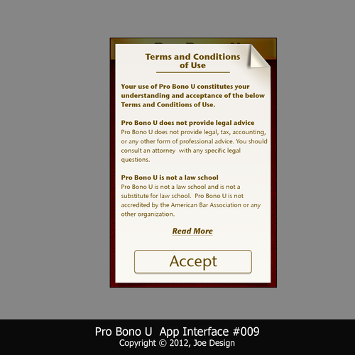 App Design: Legal Education Design by Joekirei
