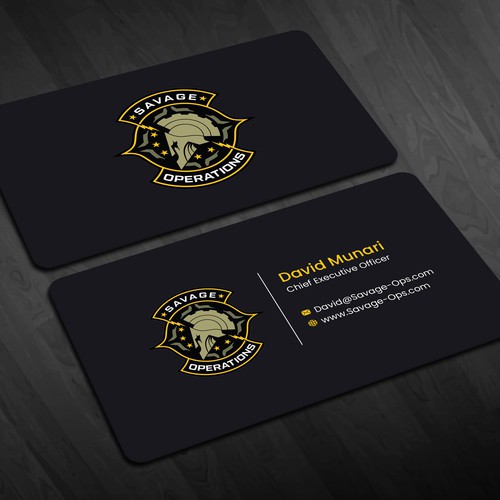 Business Card & Letterhead for Armed Security Agency Design by Design_SKR