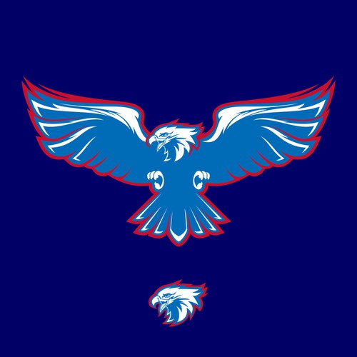 High-Flying Eagle Logo for a High-Performing School District Design por indraDICLVX