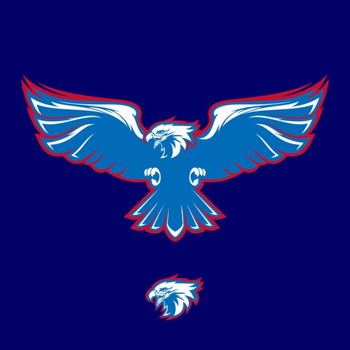 High-Flying Eagle Logo for a High-Performing School District Diseño de indraDICLVX