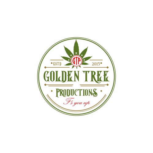 Marijuana brand logo improvement - golden tree productions, Logo design  contest