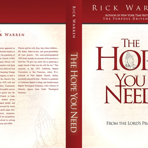 Design Rick Warren's New Book Cover Design por SoLoMAN