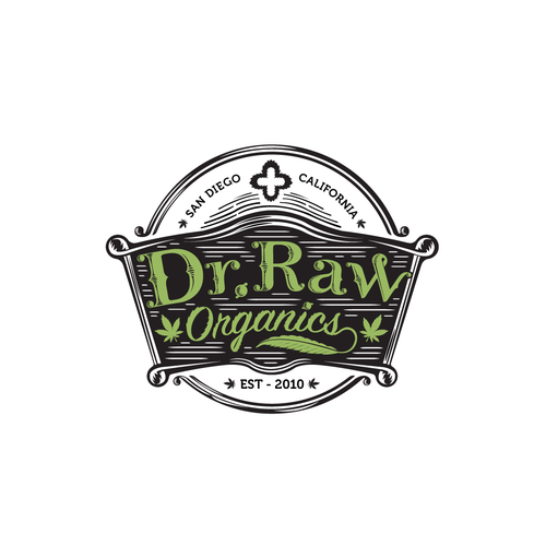 'Dr.Raw' - Organic Cannabis Products Logo Design réalisé par rizkia